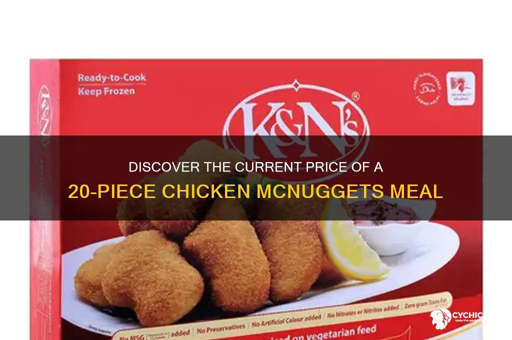 what is price of 20 pc chicken mcnuggets