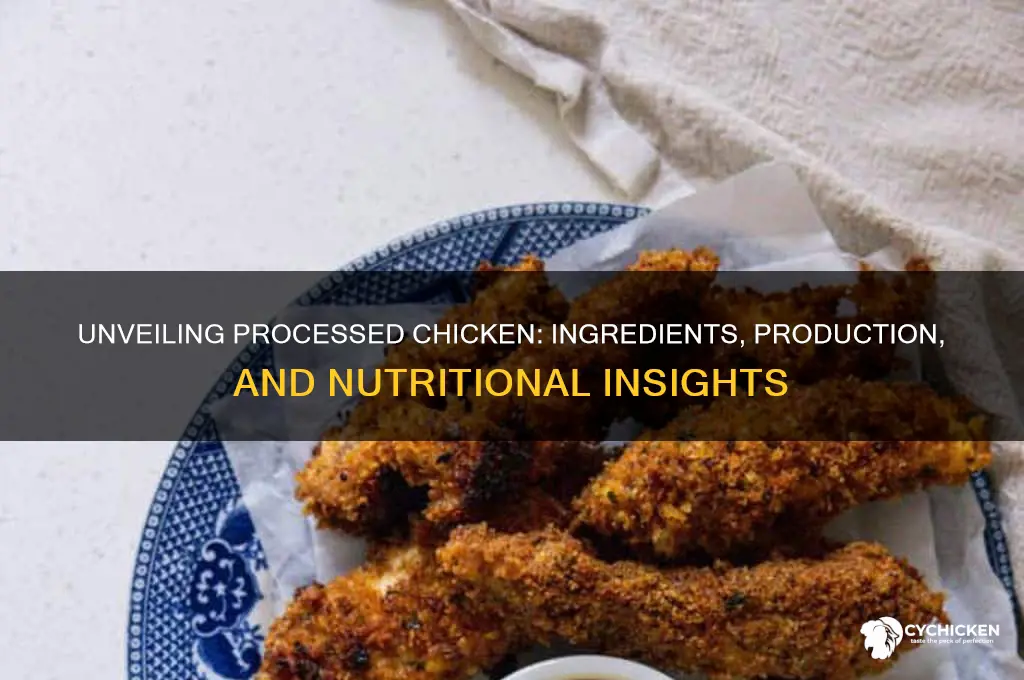 what is processed chicken made out of