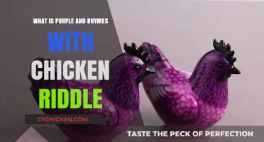 Purple Riddle Unveiled: What Rhymes with Chicken and Stumps Many?