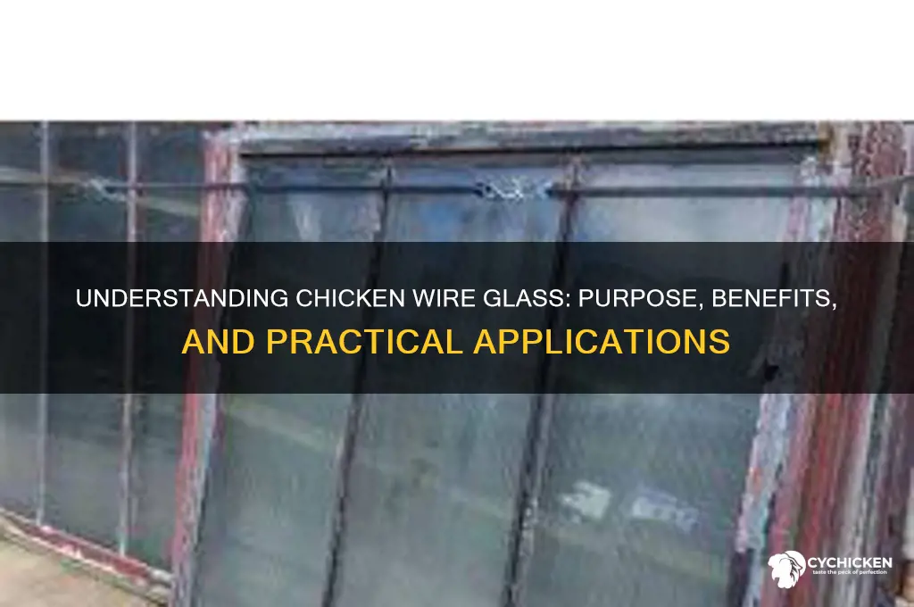 what is purpose of chicken wire glass