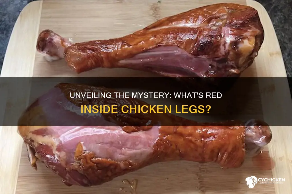 what is red inside the chicken leg