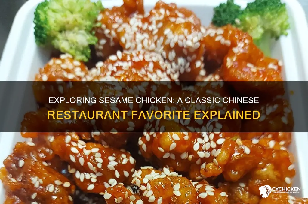 what is sesame chicken at a chinese restaurant