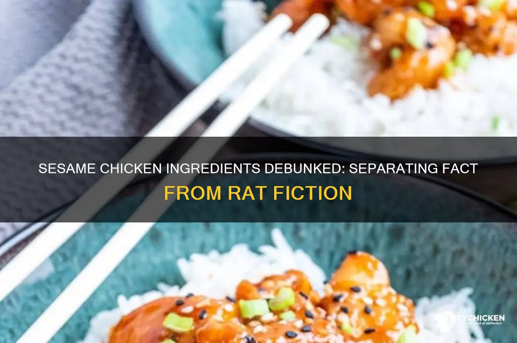 what is sesame chicken made out of rats