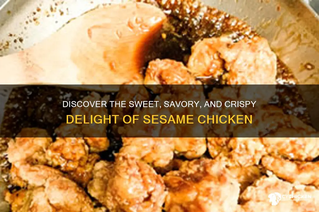 what is sesame chicken taste like