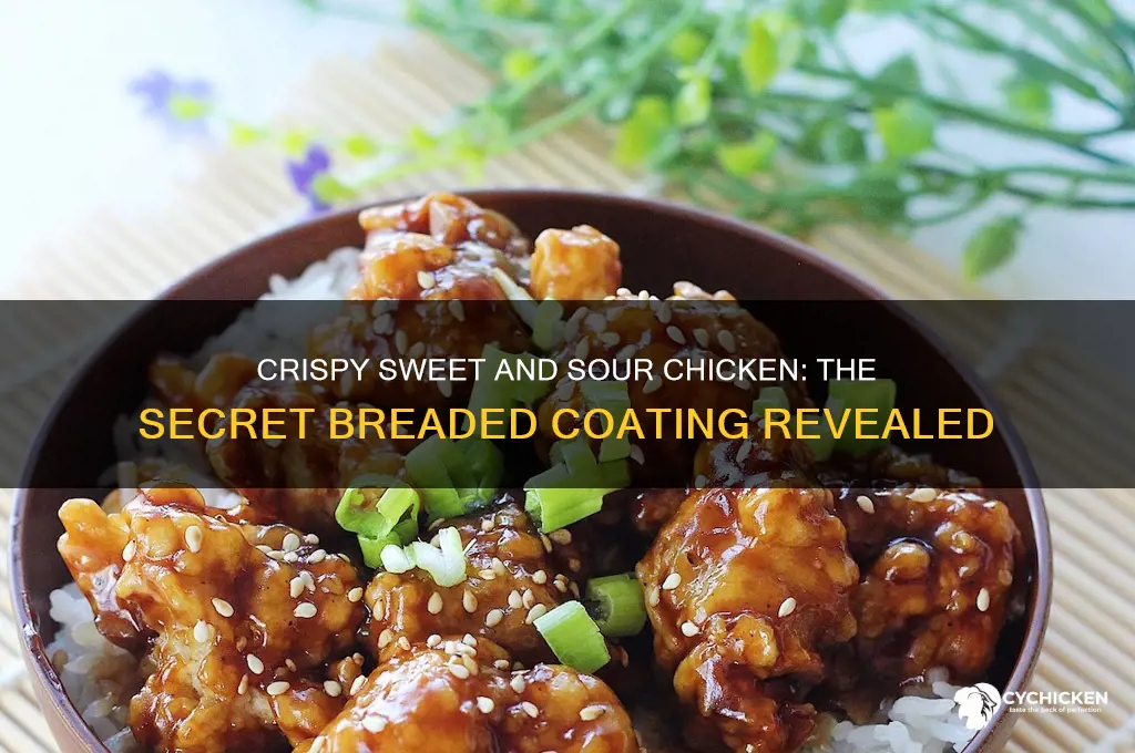 what is sweet and sour chicken breaded in
