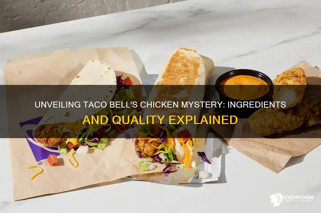what is taco bell chicken made out of