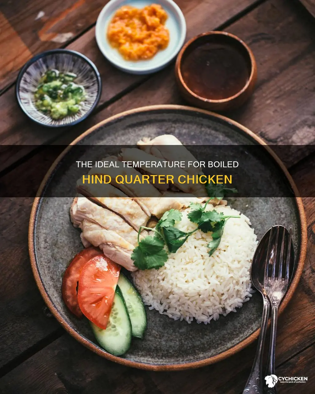 what is temperature of hind quarter chicken when boiled