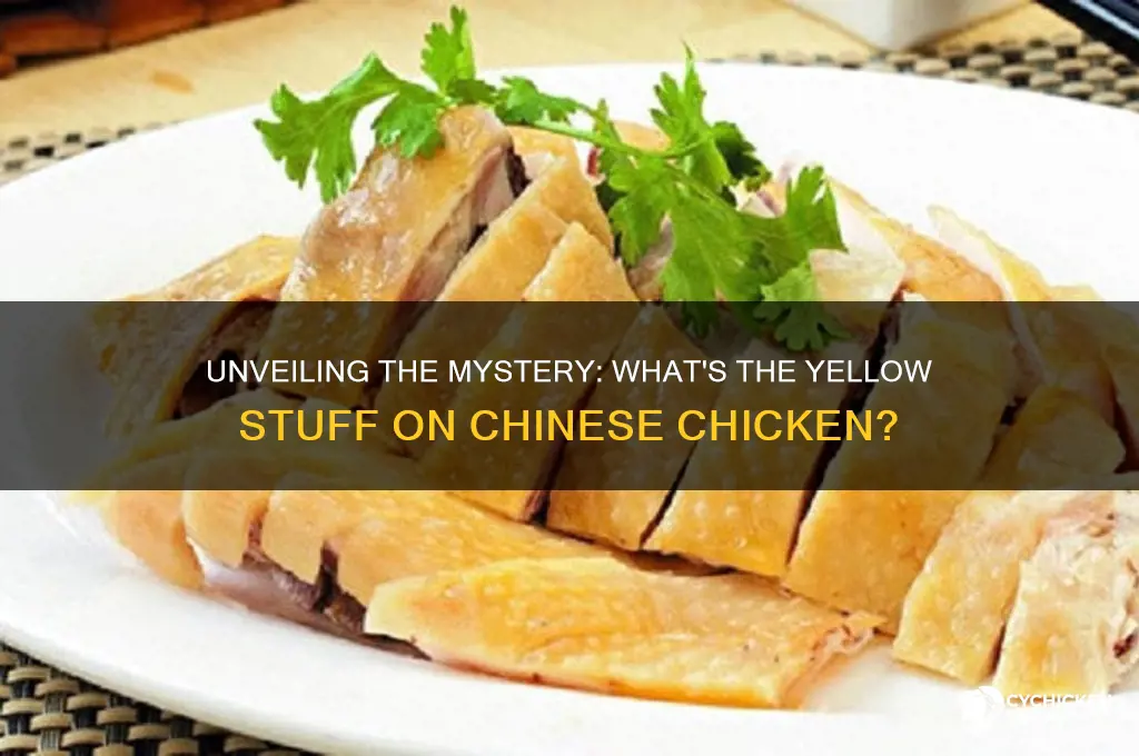 what is tha yell atuff on chinese chicken