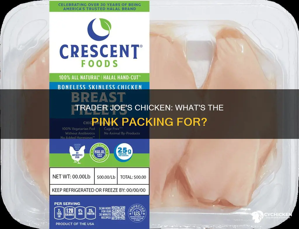what is that pink packing in the trader joes chicken