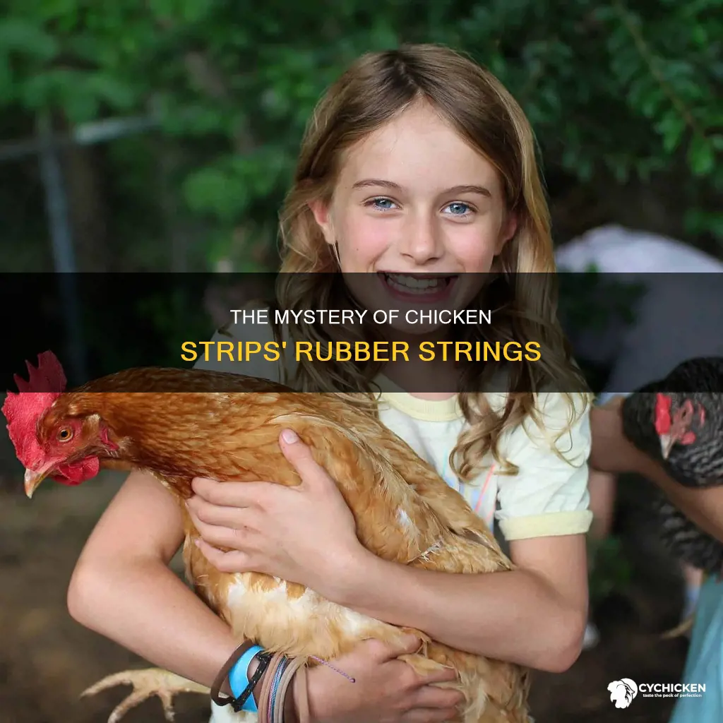 what is that rubber string on my chicken strip