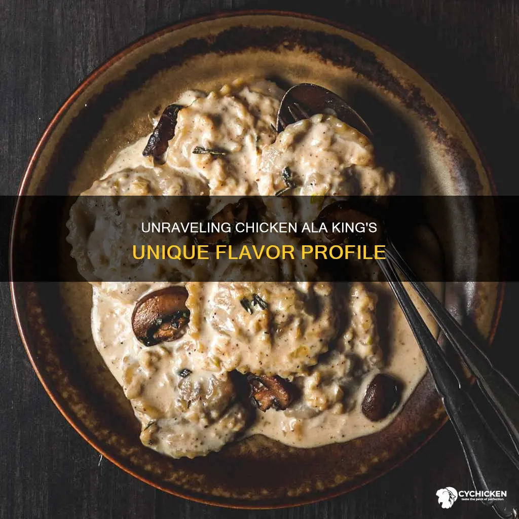 what is that unique flavor in chicken ala king