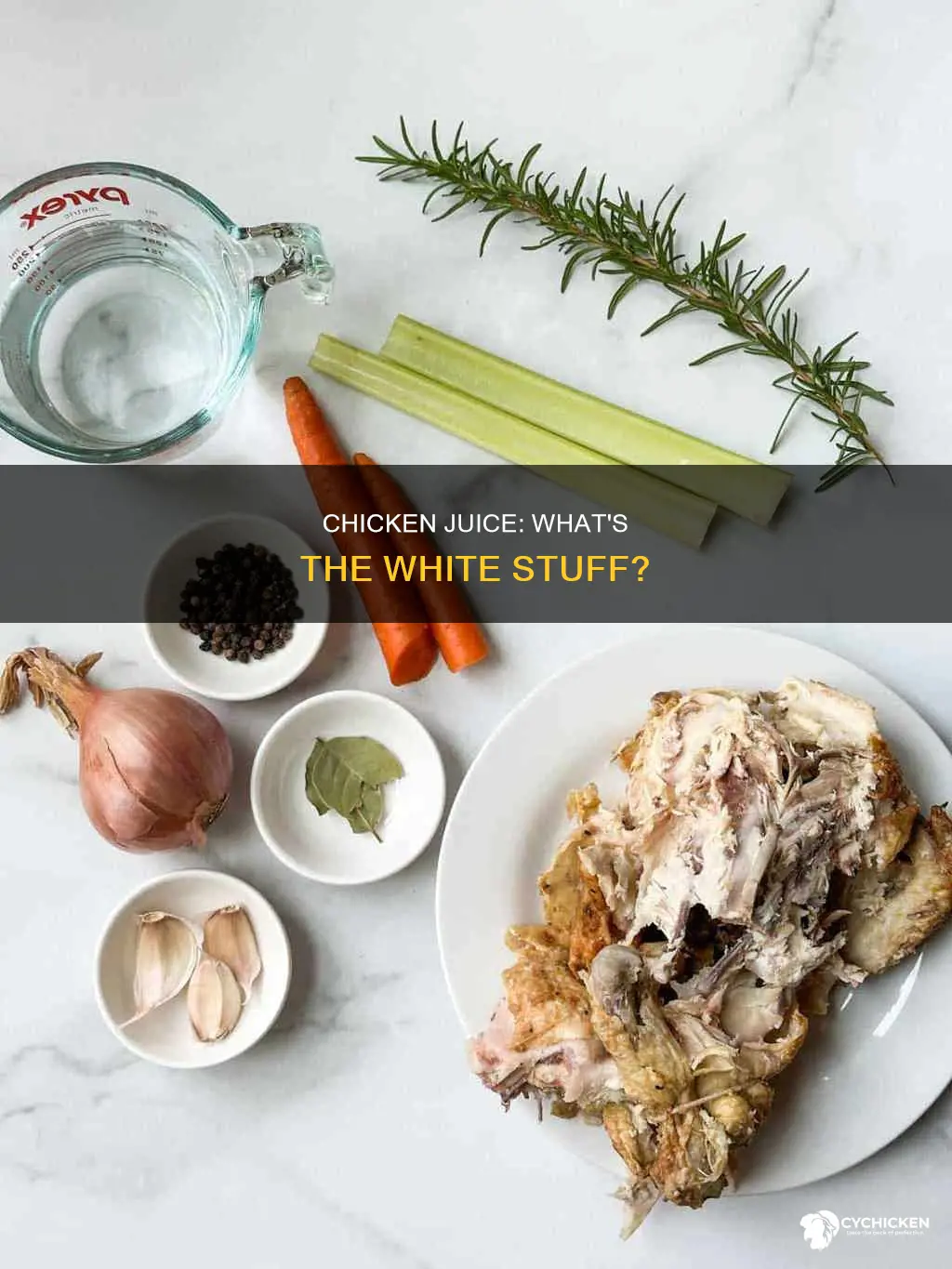 what is that white stuff that comes out of chicken