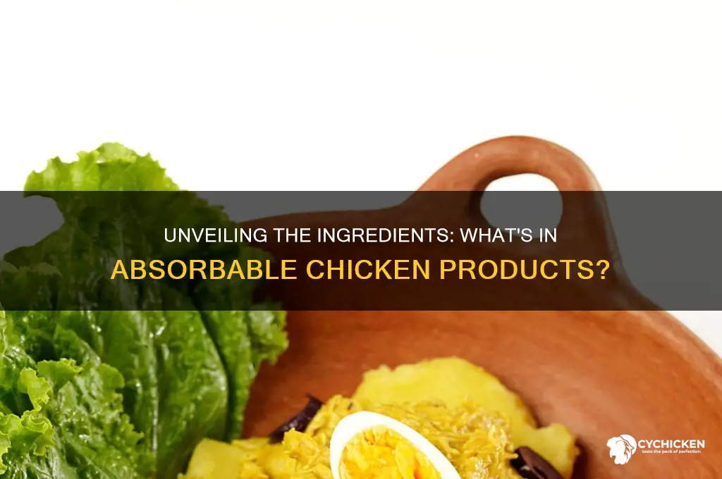 what is the absorbable chicken stuff made of