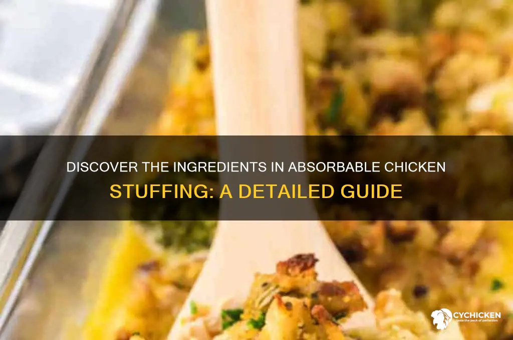 what is the absorbable chicken stuffing made of