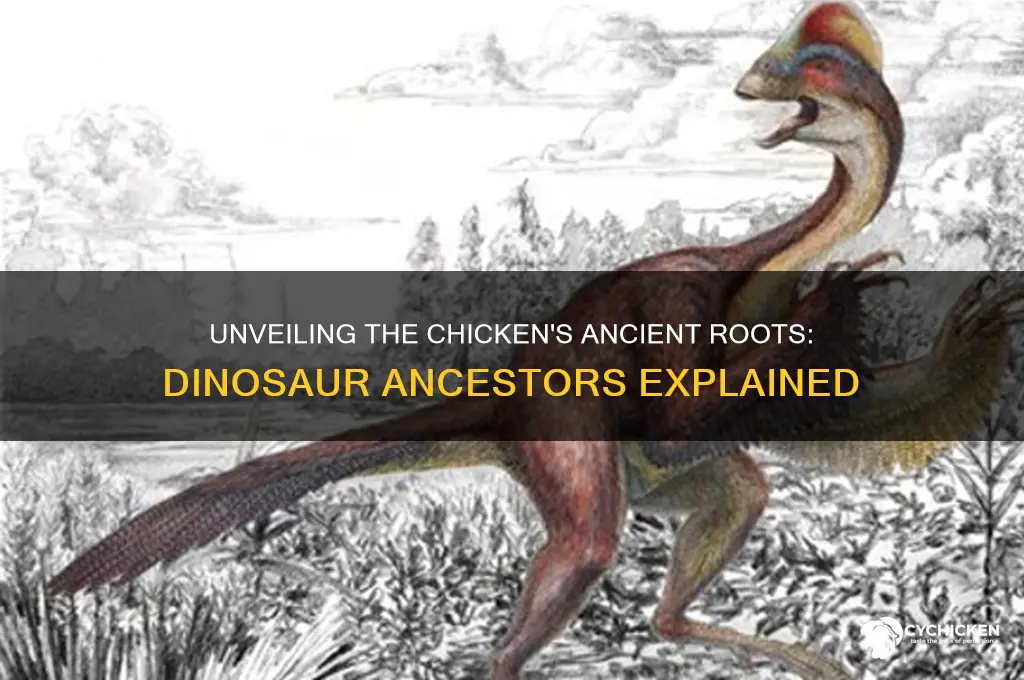 what is the ancestor of the chicken dinosaurs