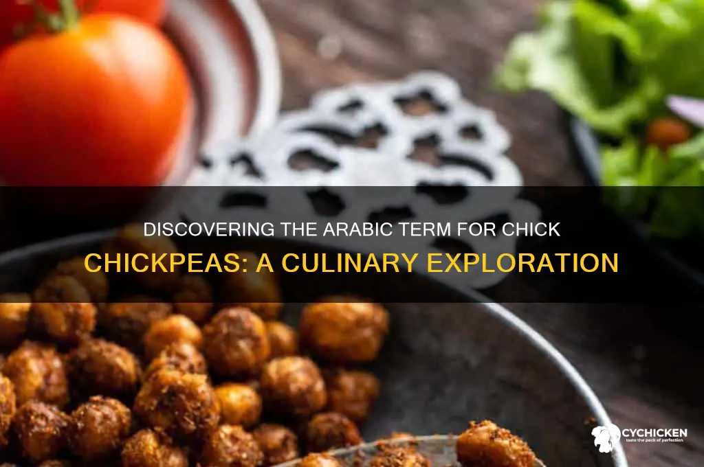 what is the arabic word for chick chickpeas