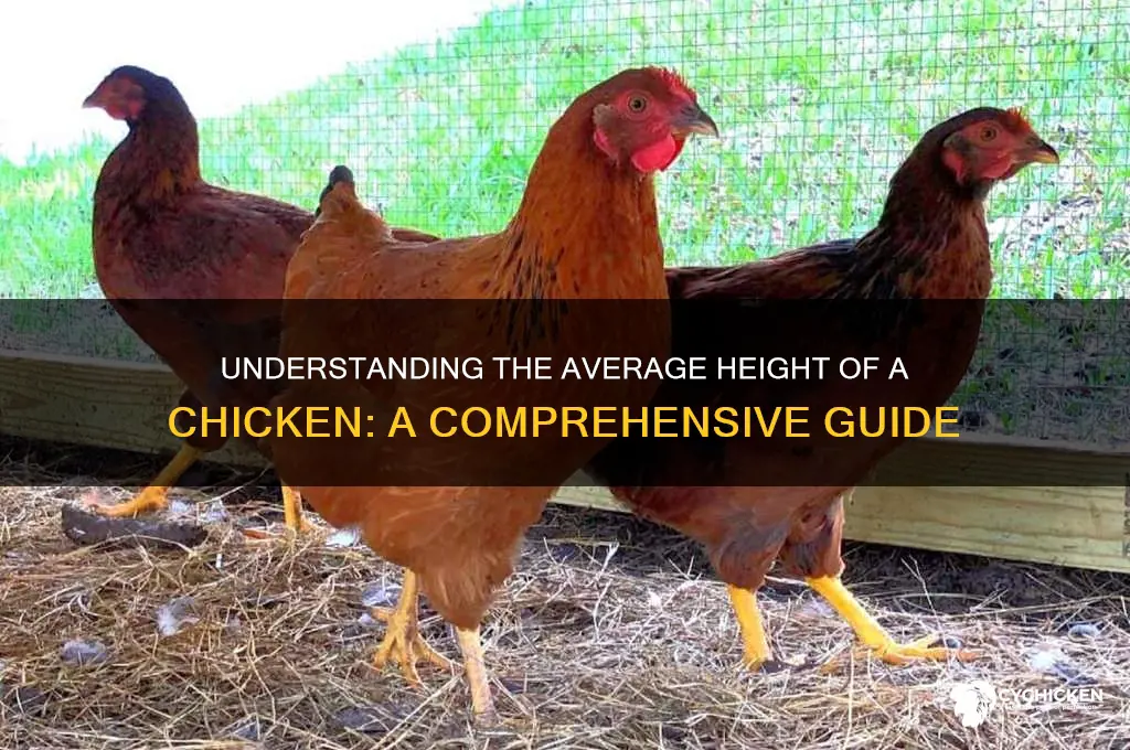 what is the average height of a chicken