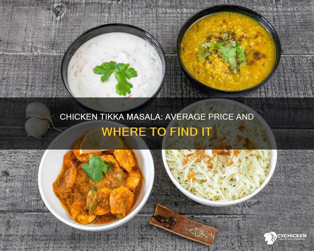 what is the average price of chicken tikka masala