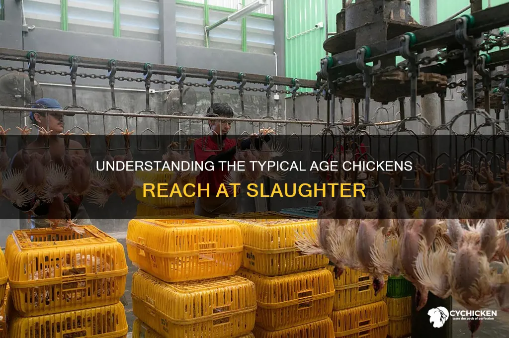 what is the average slaughter age of chicken