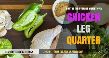 Chicken Leg Quarters: Average Weight and Nutrition