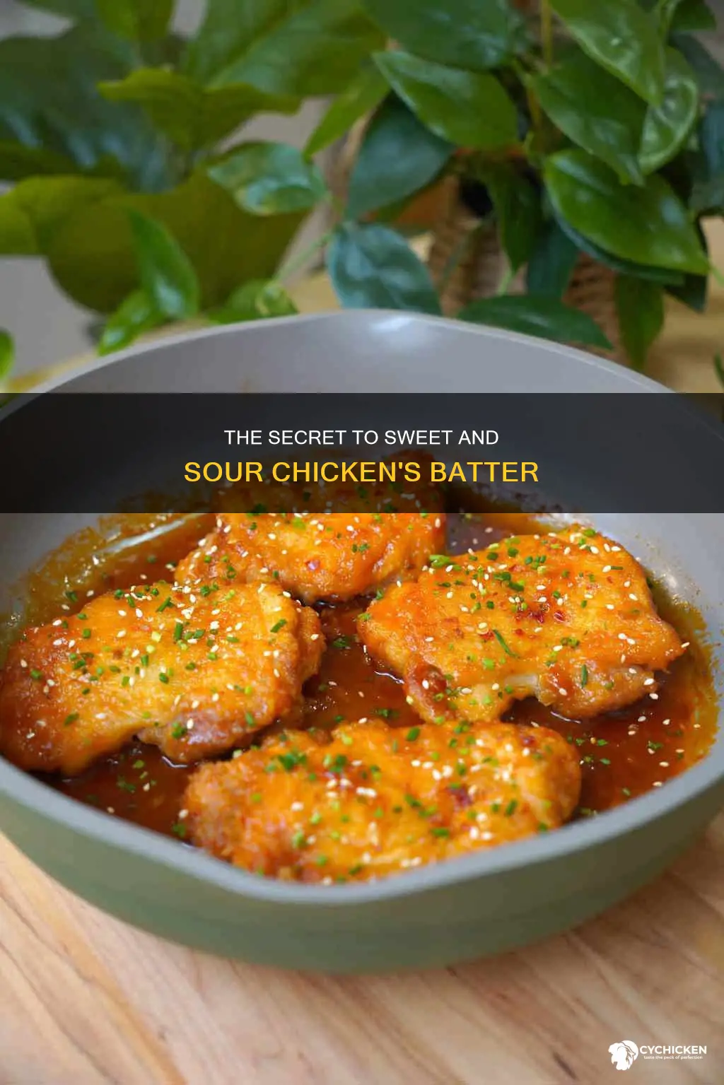 what is the batter on sweet and sour chicken