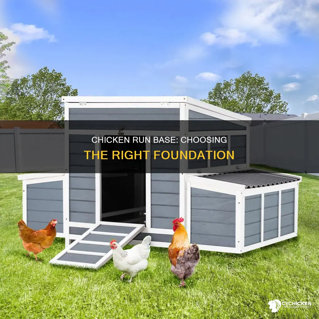 what is the best base for a chicken run