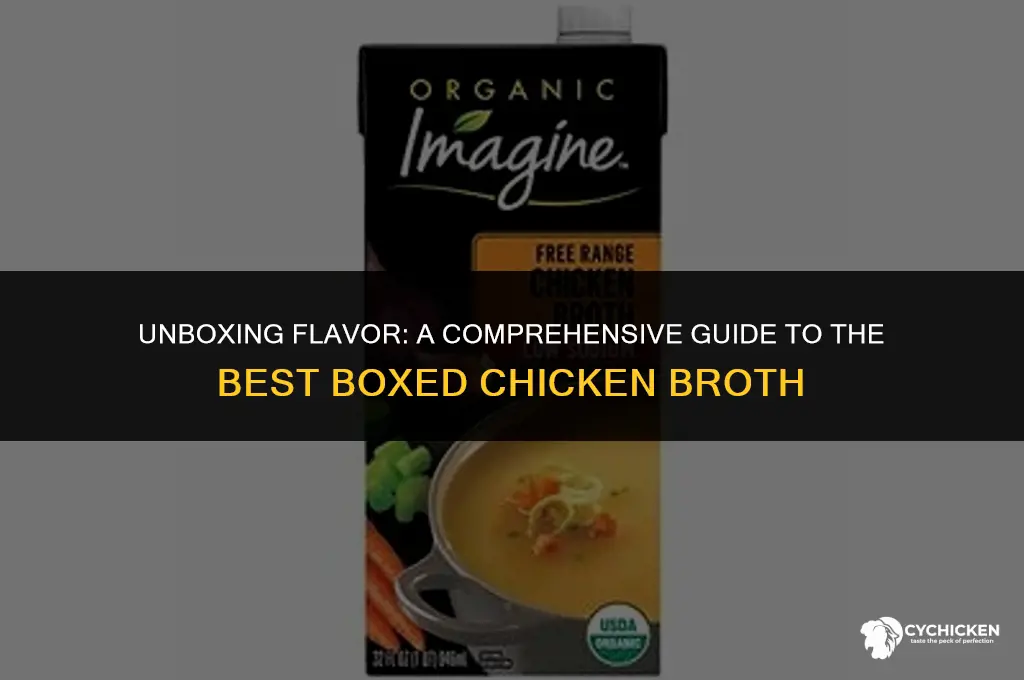 what is the best boxed chicken broth