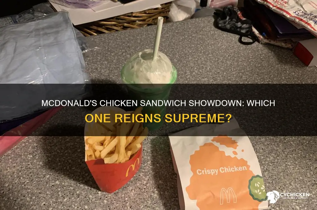 what is the best chicken sandwich at mcdonald