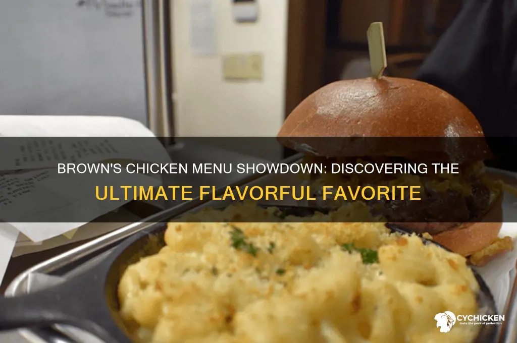 what is the best food at browns chicken