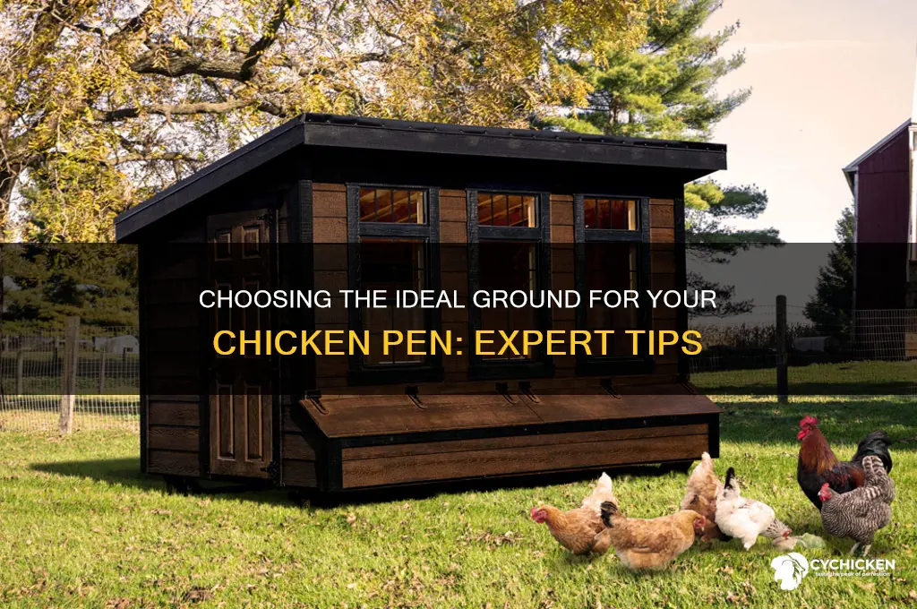 what is the best ground for chicken pen