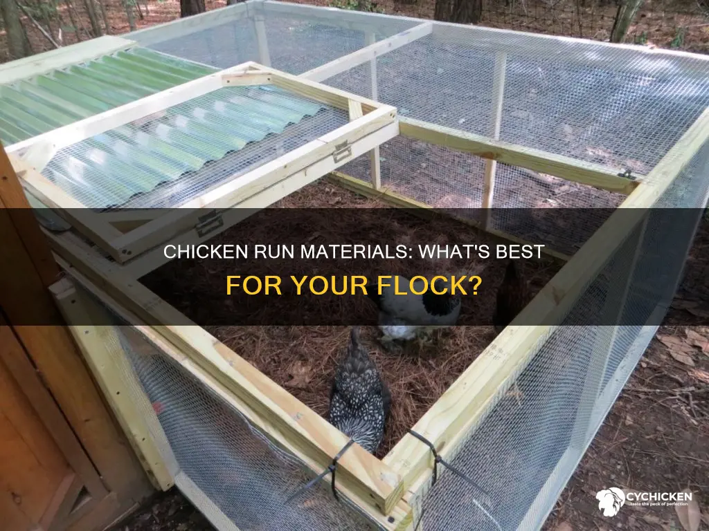 what is the best material for a chicken run