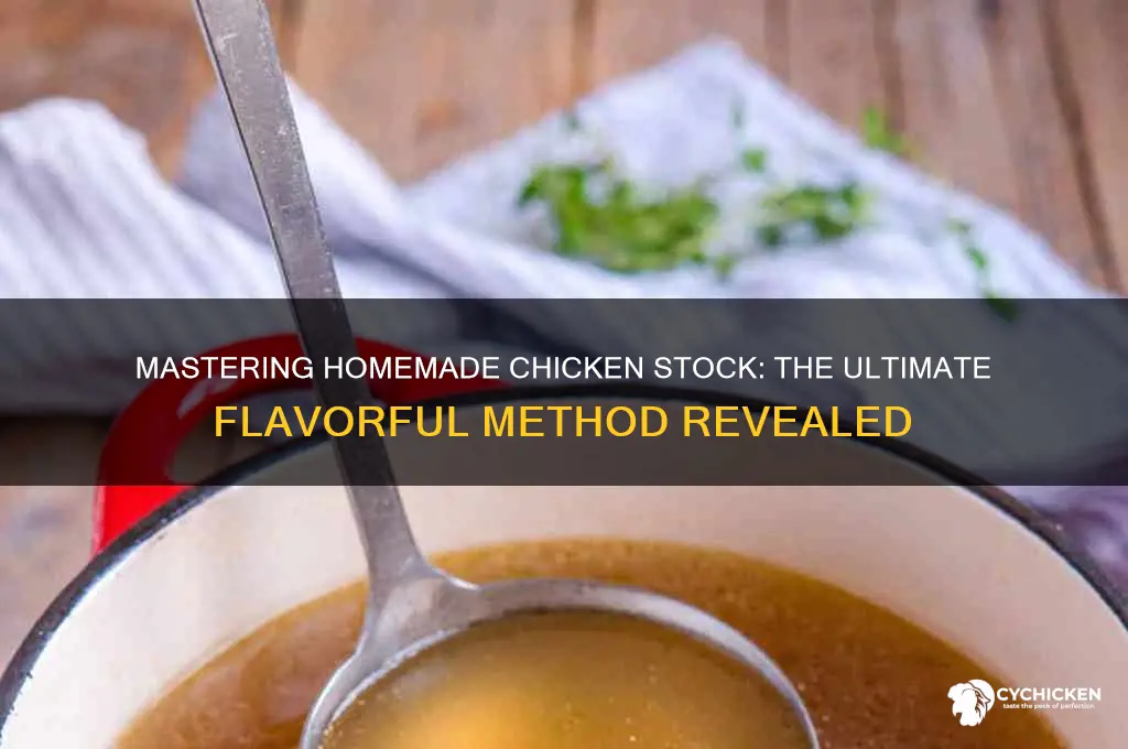 what is the best method making chicken stock