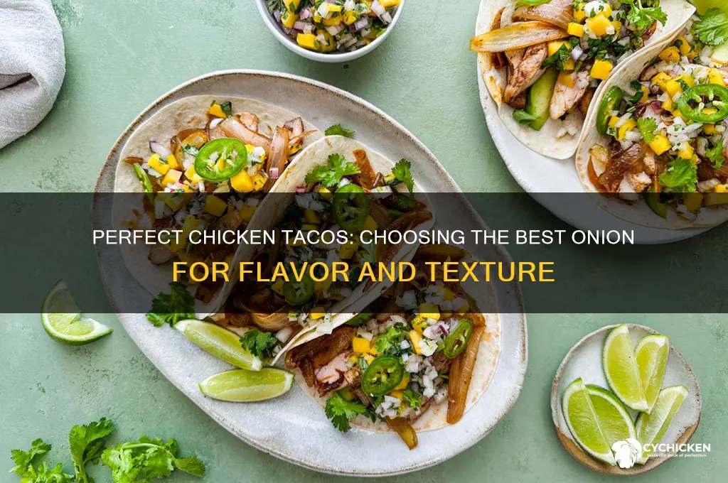 what is the best onion for chicken tacos