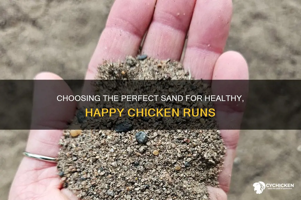 what is the best sand for chicken runs