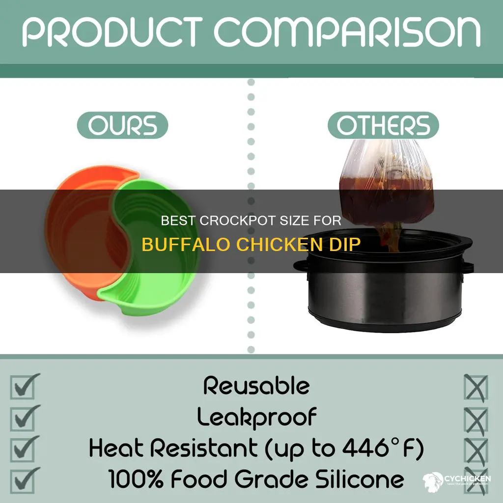 what is the best size crockpot for buffalo chicken dip