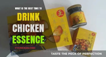 Drink Chicken Essence: Morning or Night?