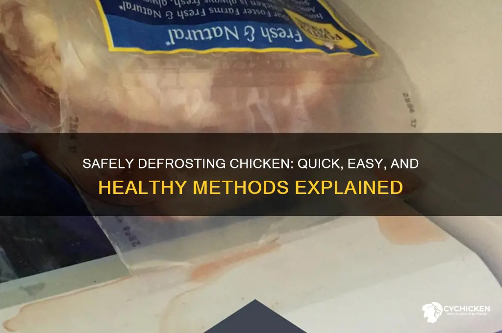 what is the best way to defrost chicken