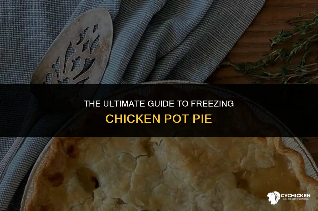 what is the best way to freeze chicken pot pie