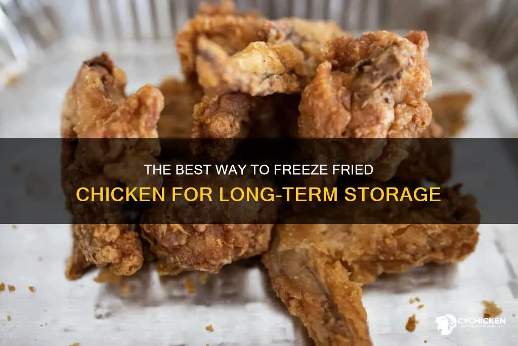 what is the best way to freeze freid chicken