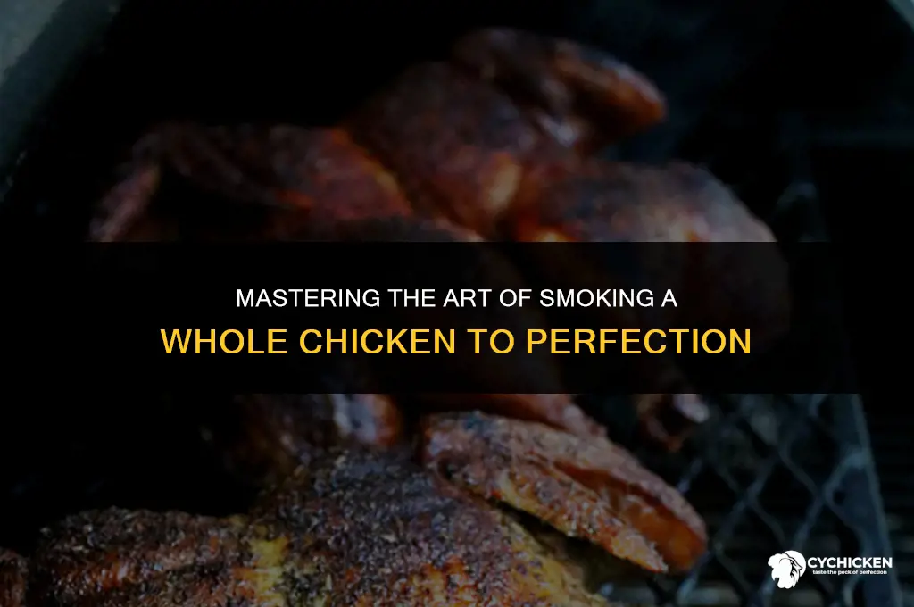 what is the best way to smoke a whole chicken