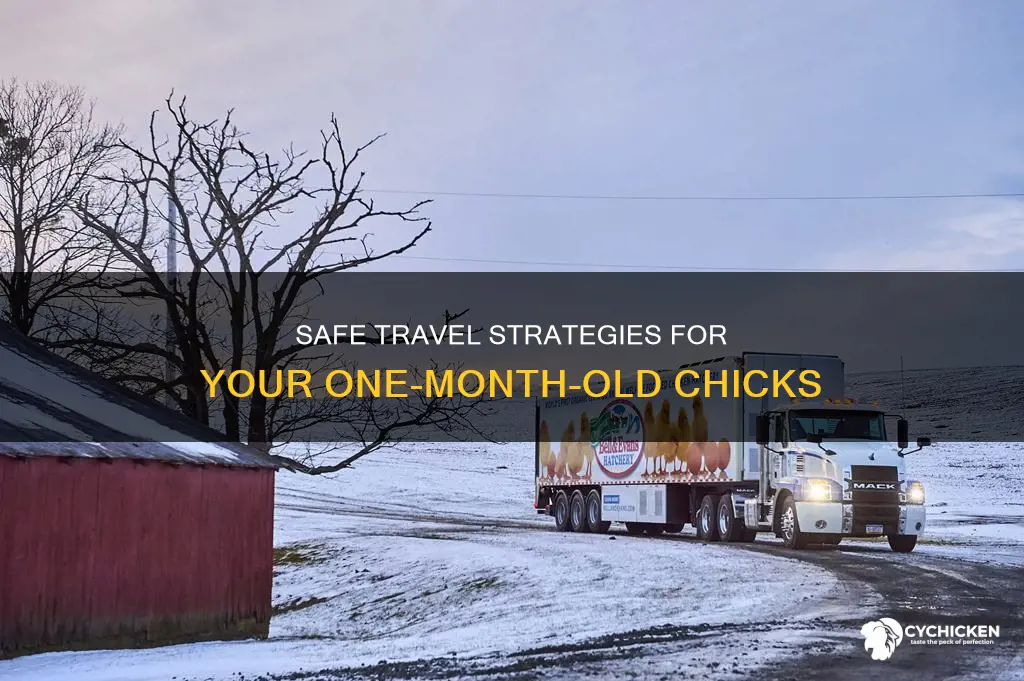 what is the best way to transport month old chicks