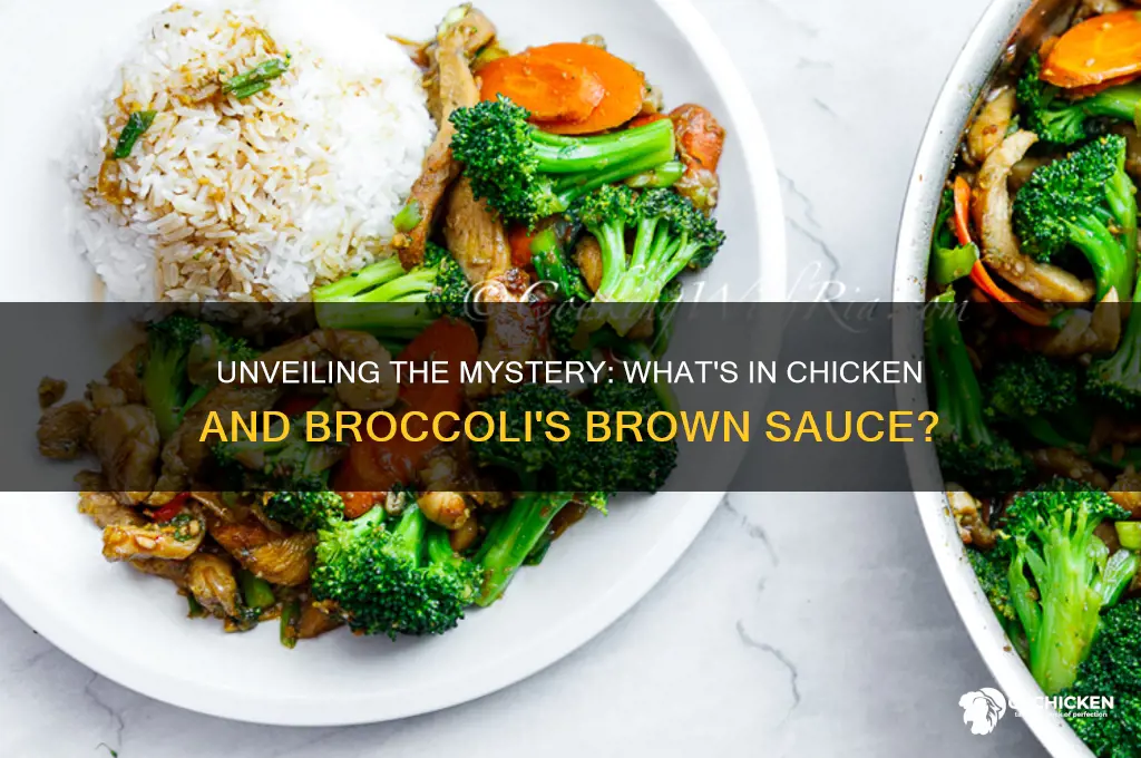 what is the brown sauce in chicken and broccoli
