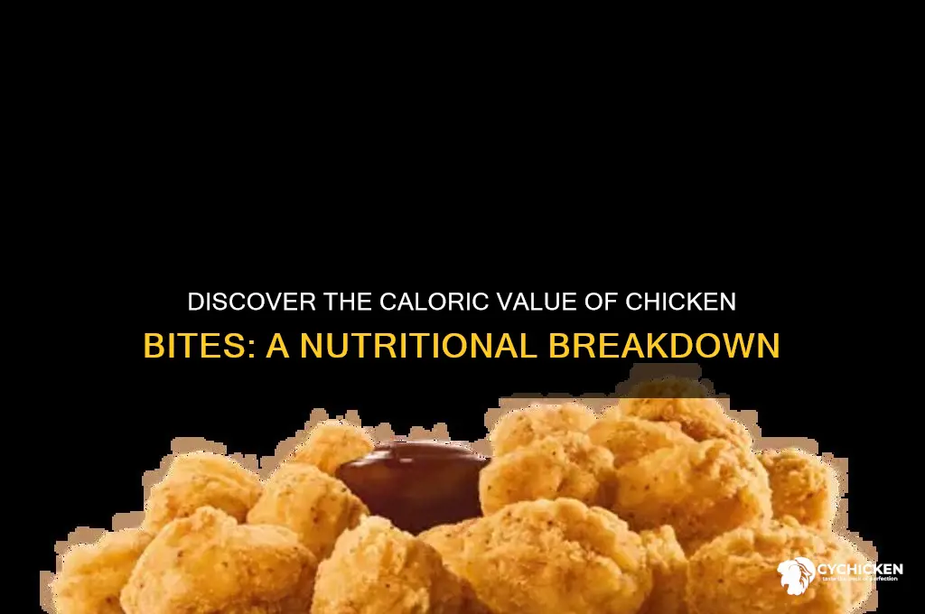 what is the caloric value of chicken bites