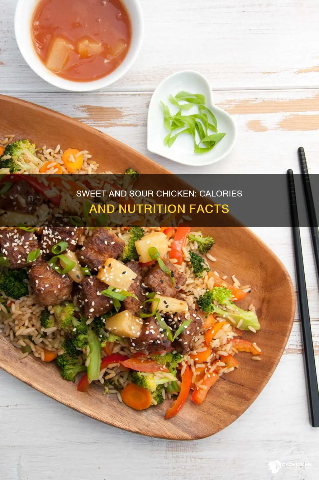 what is the caloric value of sweet and sour chicken