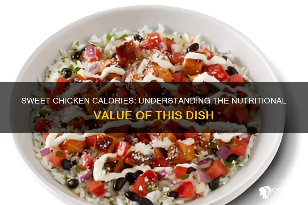 what is the caloric value of sweet chicken