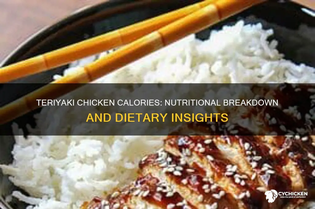 what is the caloric value of teriyaki chicken