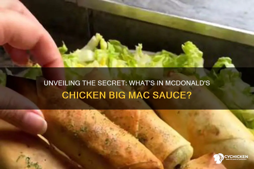 what is the chicken big mac sauce