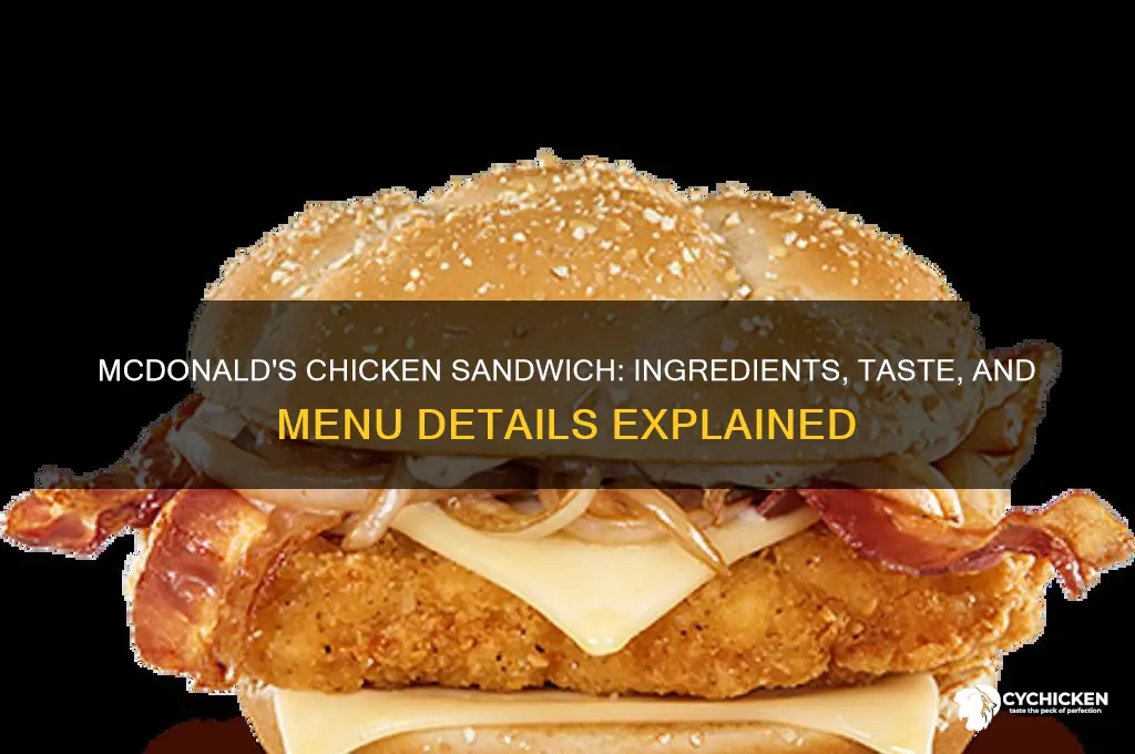 what is the chicken sandwich at mcdonald