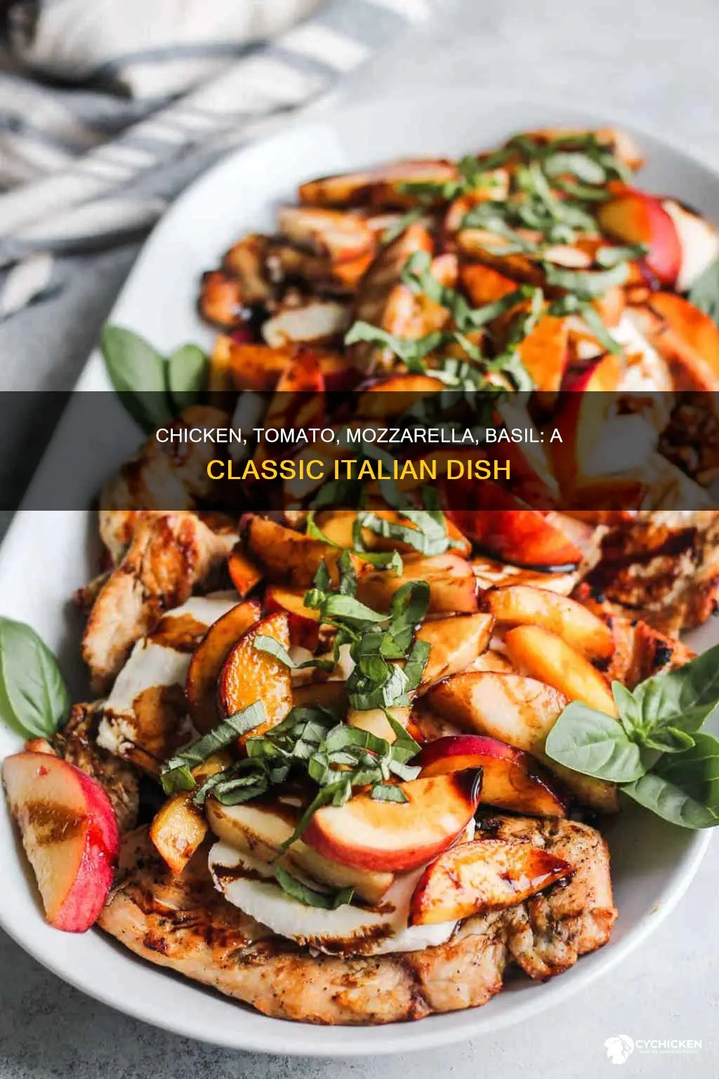 what is the chicken with tomato mozzarella and basil