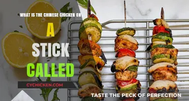 The Delicious Chinese Street Food: Chicken on a Stick